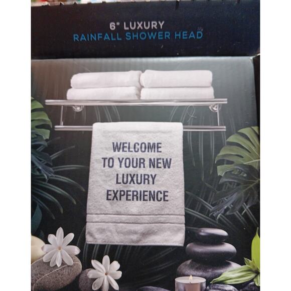 SPARKPOD Rainfall Shower Head OPEN BOX Unused Black Matte 6" x 6" $59.95 Retail - Picture 8 of 8